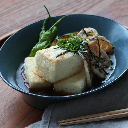 具だくさんの揚げ出し豆腐