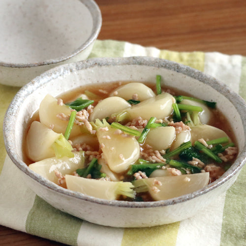 かぶの鶏そぼろあんかけ